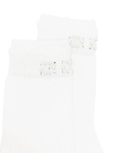 Maje pearl embellished socks - White - zdjęcie produktu nr 2