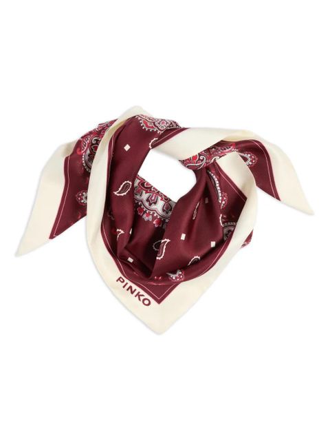 PINKO paisley-print scarf - Red - zdjęcie produktu nr 2