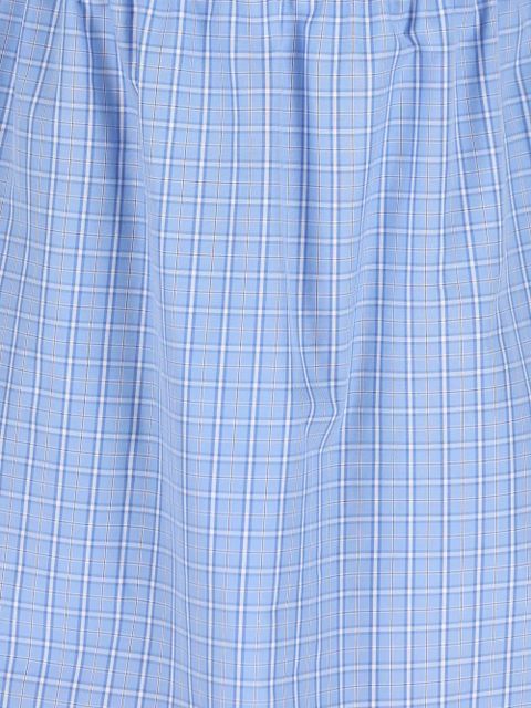 Miu Miu plaid-pattern mini dress - Blue