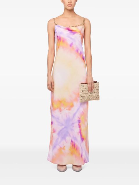 Rabanne printed satin maxi dress - Orange - zdjęcie produktu nr 2