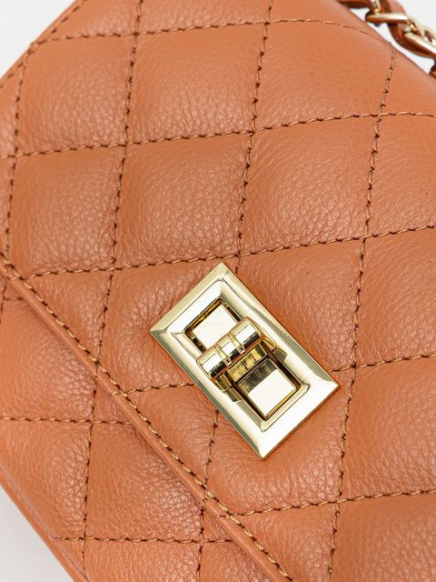 Answear.LAB torebka skórzana kolor brązowy