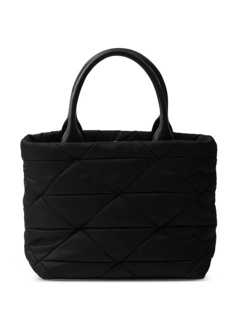 Prada small Re-Nylon padded tote bag - Black