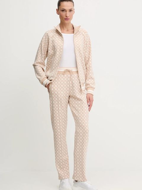 Guess bluza AGGIE damska kolor beżowy wzorzysta V5YQ03 KB212