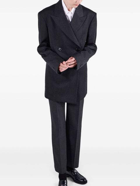 Prada gabardine-weave trousers - Grey