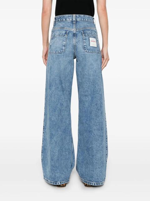SANDRO faded-effect jeans - Blue