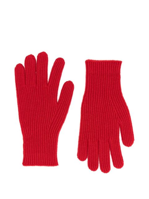 TOTEME knitted cashmere gloves - Red - zdjęcie produktu nr 1