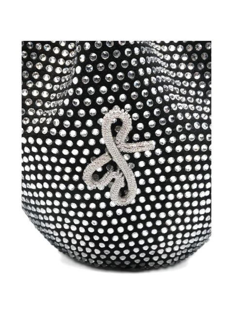 Ruslan Baginskiy crystal-embellished bucket bag - Black - zdjęcie produktu nr 2