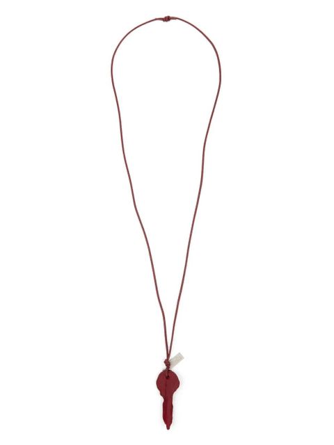 MM6 Maison Margiela Candle Waxed key-pendant necklace - Red - zdjęcie produktu nr 1