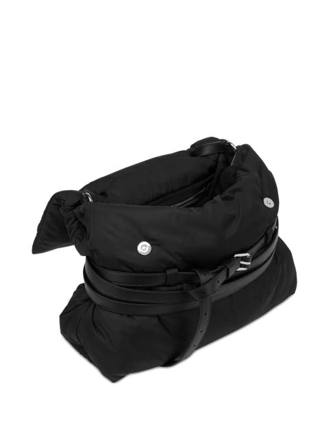 Moschino Tie M belted tote bag - Black