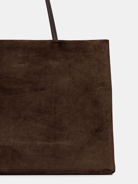 Tory Burch torebka zamszowa Ella Suede kolor brązowy 170980-200