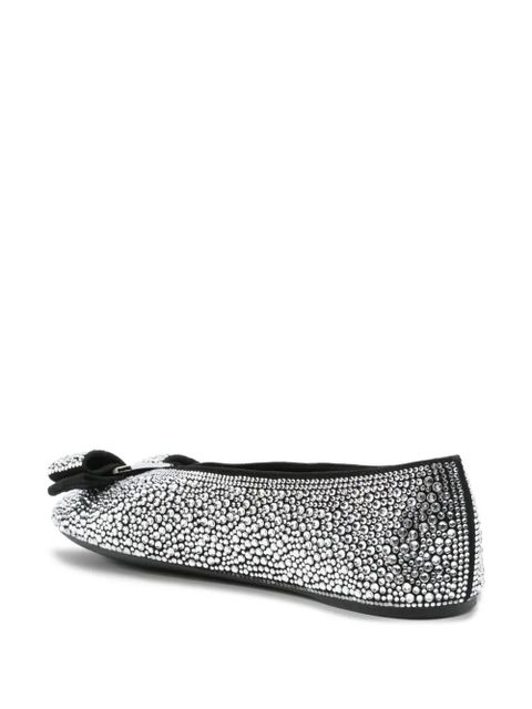Ferragamo crystal-embellished ballet flat - Black - zdjęcie produktu nr 2