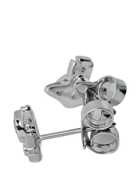 Vivienne Westwood orb crystal-embellishment earrings - Silver - zdjęcie produktu nr 2