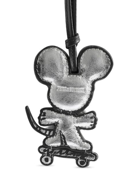 Zadig&Voltaire skater mouse keyring - Silver
