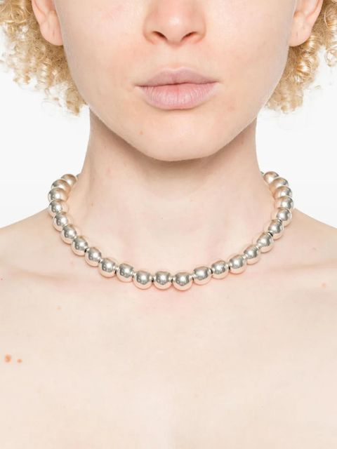Jil Sander sphere necklace - Silver - zdjęcie produktu nr 2