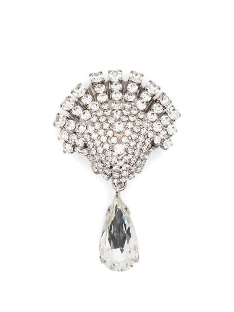 Alessandra Rich shell drop earrings - Silver - zdjęcie produktu nr 1