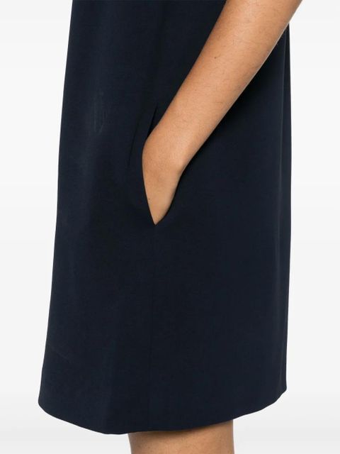 FENDI sequined-trim polo minidress - Blue