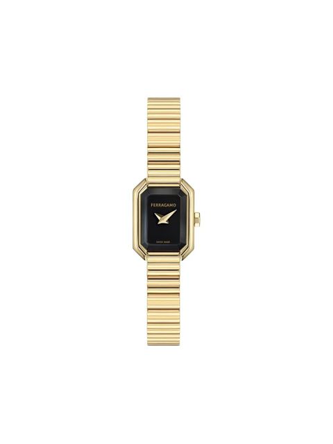 Ferragamo Crystal Tank Petite 20mm watch - Gold - zdjęcie produktu nr 1