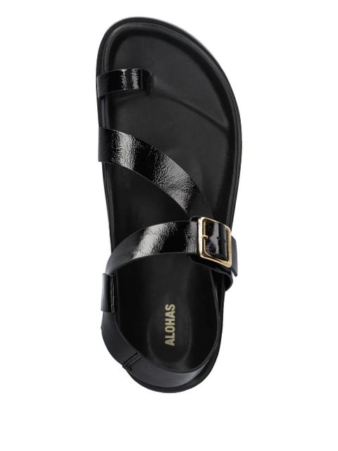 ALOHAS leather flat sandals - Black - zdjęcie produktu nr 2