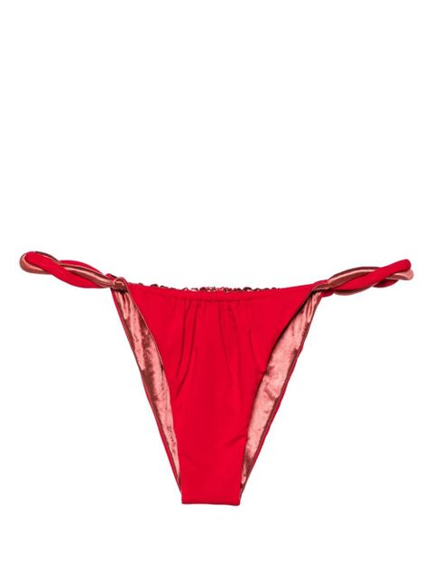 Isa Boulder Chunky Rope reversible bikini bottoms - Red - zdjęcie produktu nr 1