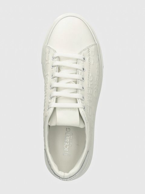 Iceberg sneakersy skórzane Bozeman kolor biały ID211209