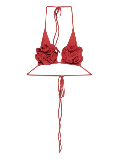 Magda Butrym floral-motif bikini top - Red - zdjęcie produktu nr 1