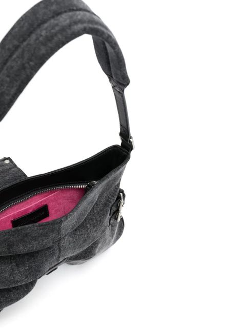 Blumarine small Butterfly leather shoulder bag - Grey