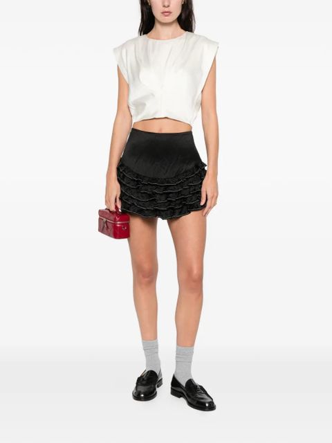 SANDRO pleated blouse - Neutrals - zdjęcie produktu nr 2