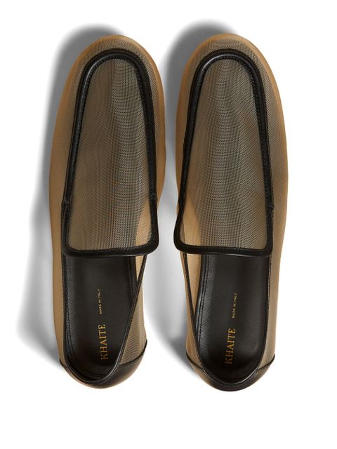 KHAITE The Alessia mesh loafers - Neutrals