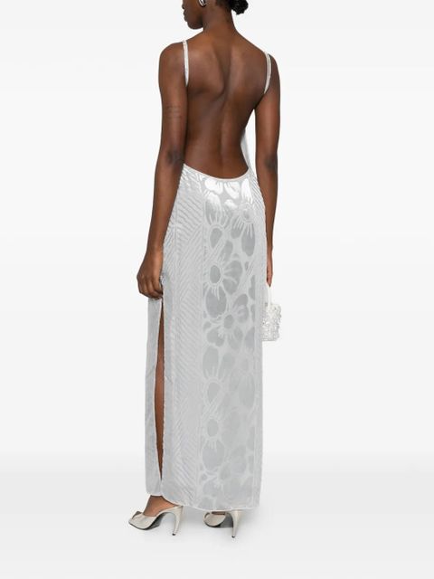 SIR. floral-print maxi dress - Silver - zdjęcie produktu nr 2