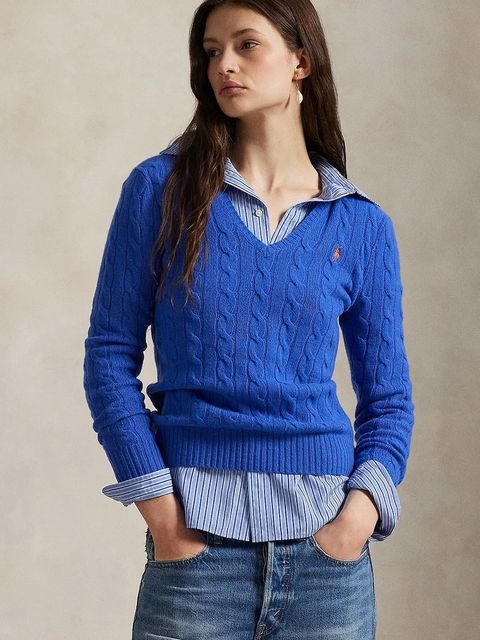 Polo Ralph Lauren sweter damski kolor niebieski 211971866 - zdjęcie produktu nr 1