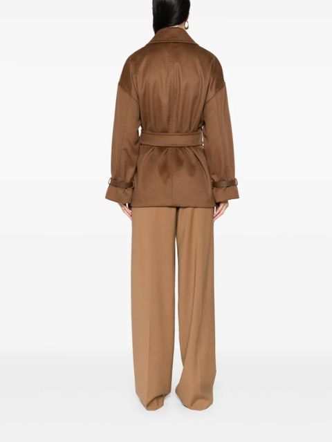 Max Mara belted double-breasted coat - Brown