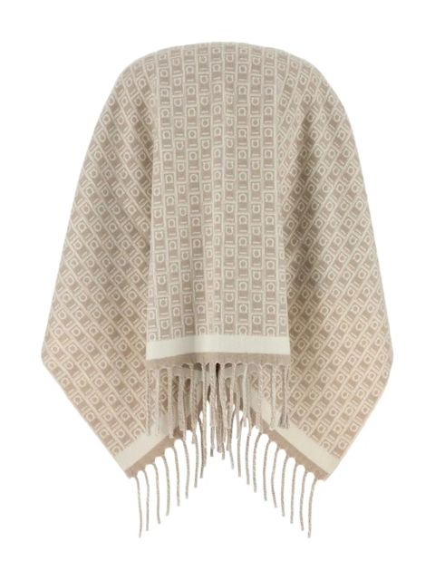 Ferragamo embroidered reversible scarf - Neutrals - zdjęcie produktu nr 2