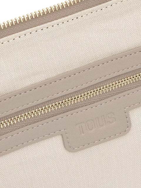 Tous torebka skórzana FOLD kolor szary 2002306744