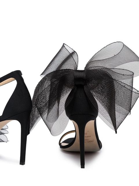 Jimmy Choo Aveline bow detail sandals - Black