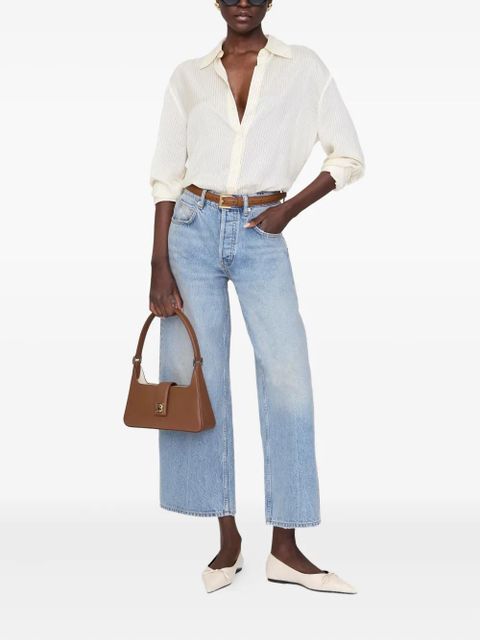 ANINE BING Lou leather shoulder bag - Brown - zdjęcie produktu nr 2