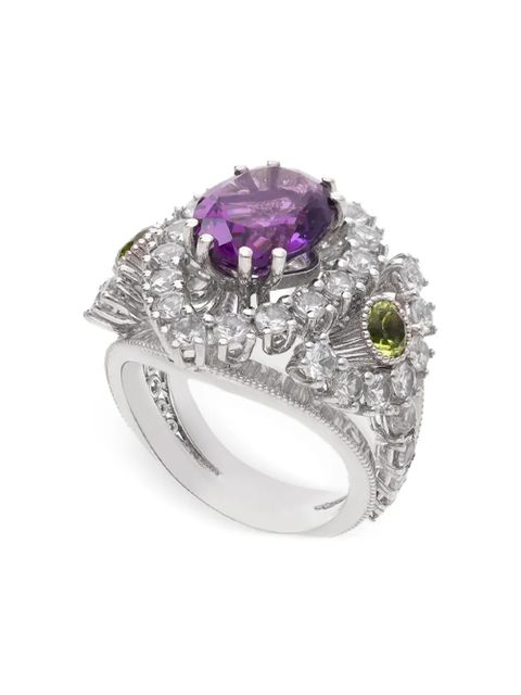 Dolce & Gabbana 18kt white gold Eleganza multi-stone ring - Silver - zdjęcie produktu nr 2