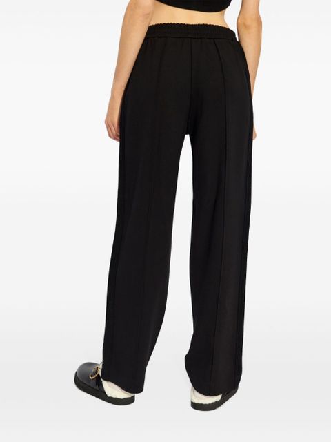 Moncler logo-patch virgin wool track pants - Black