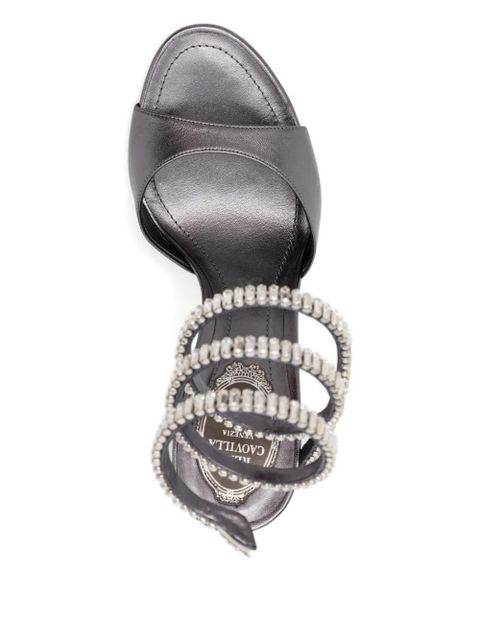 René Caovilla 105mm Spark heeled sandals - Grey - zdjęcie produktu nr 2