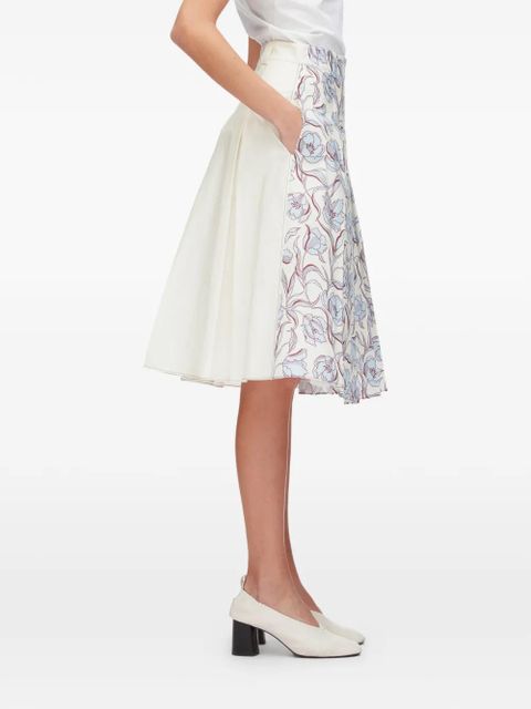 3.1 Phillip Lim floral-print midi skirt - Neutrals