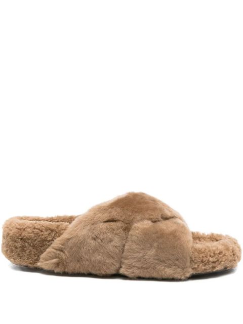 ATP Atelier shearling slippers - Neutrals - zdjęcie produktu nr 1