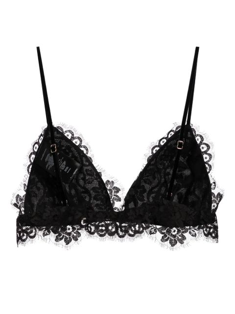 ZIMMERMANN illustration lace bralette - Black