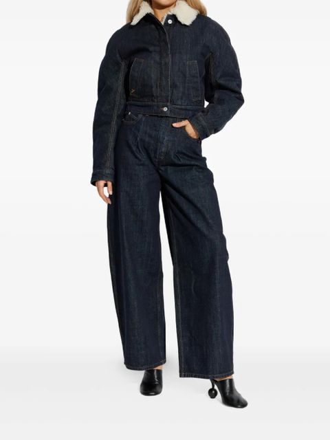 Jacquemus Ovalo de Nîmes denim bomber jacket - Blue - zdjęcie produktu nr 2