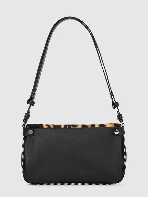 Karl Lagerfeld torebka skórzana kolor brązowy A4W30124 - zdjęcie produktu nr 2