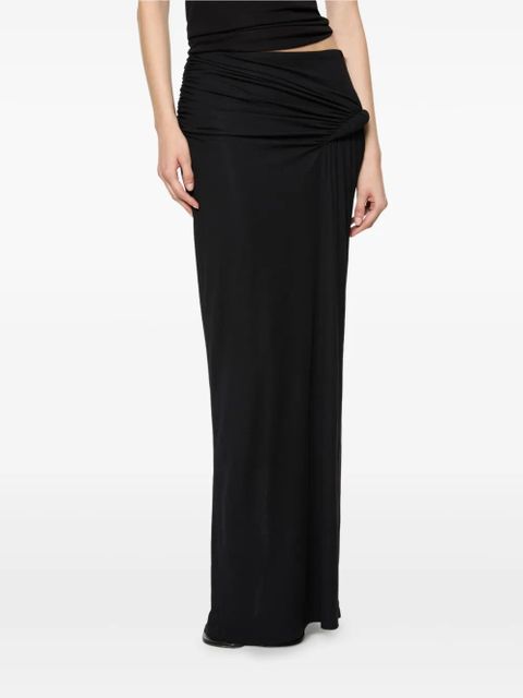 Paris Georgia knotted maxi skirt - Black