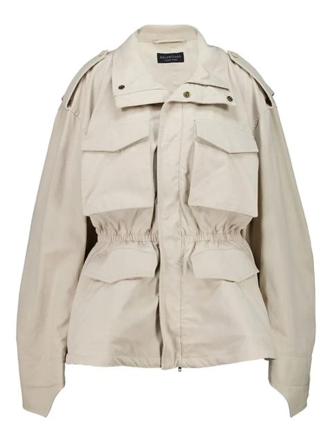 Balenciaga Hourglass pocket parka - Neutrals - zdjęcie produktu nr 1