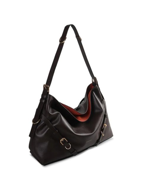 Givenchy buckle strap leather tote bag - Brown