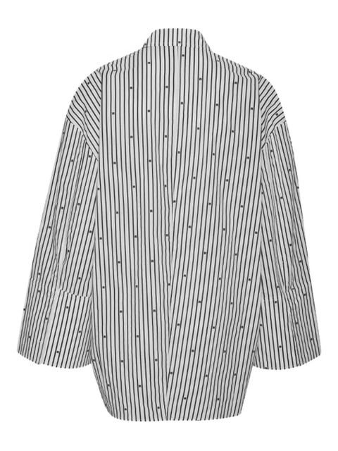 ROTATE BIRGER CHRISTENSEN stripe-pattern shirt - White