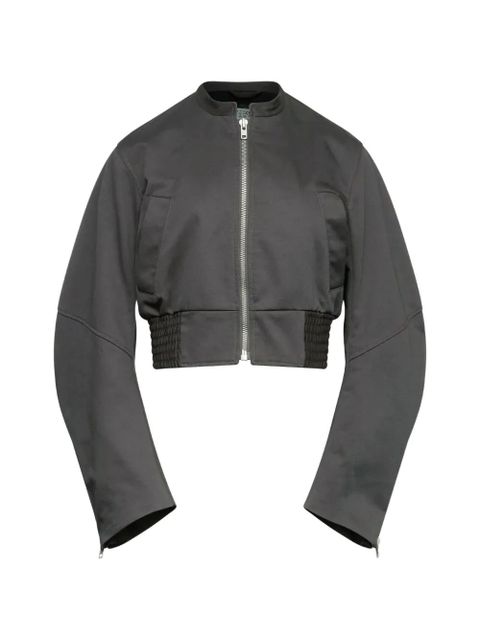 MM6 Maison Margiela quilted cropped bomber jacket - Grey - zdjęcie produktu nr 1