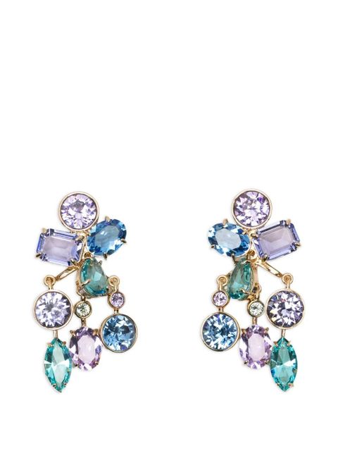 Swarovski Gema crystal earrings - Gold - zdjęcie produktu nr 1
