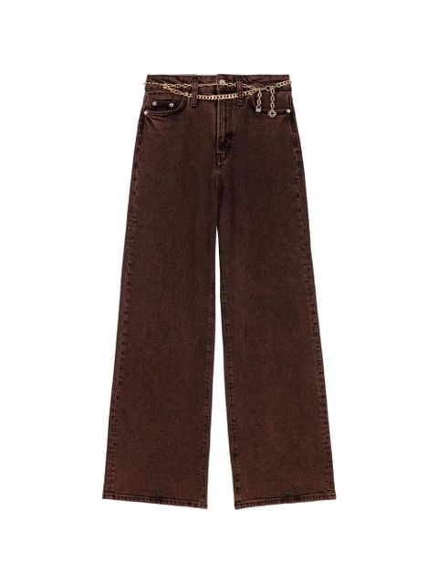 Maje chain-link belt jeans - Brown - zdjęcie produktu nr 1